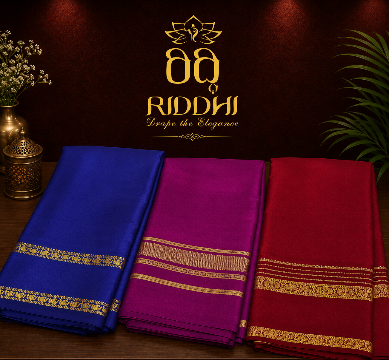 A vibrant collection of premium Mysore silk sarees